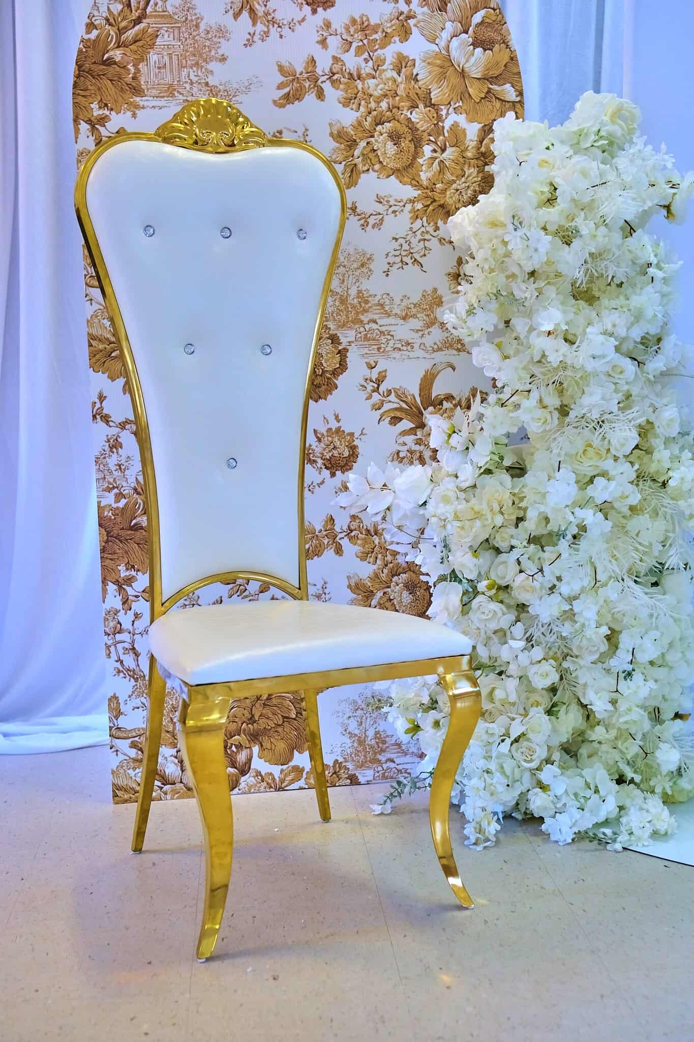 Classic baby shower dining setup with timeless floral touches