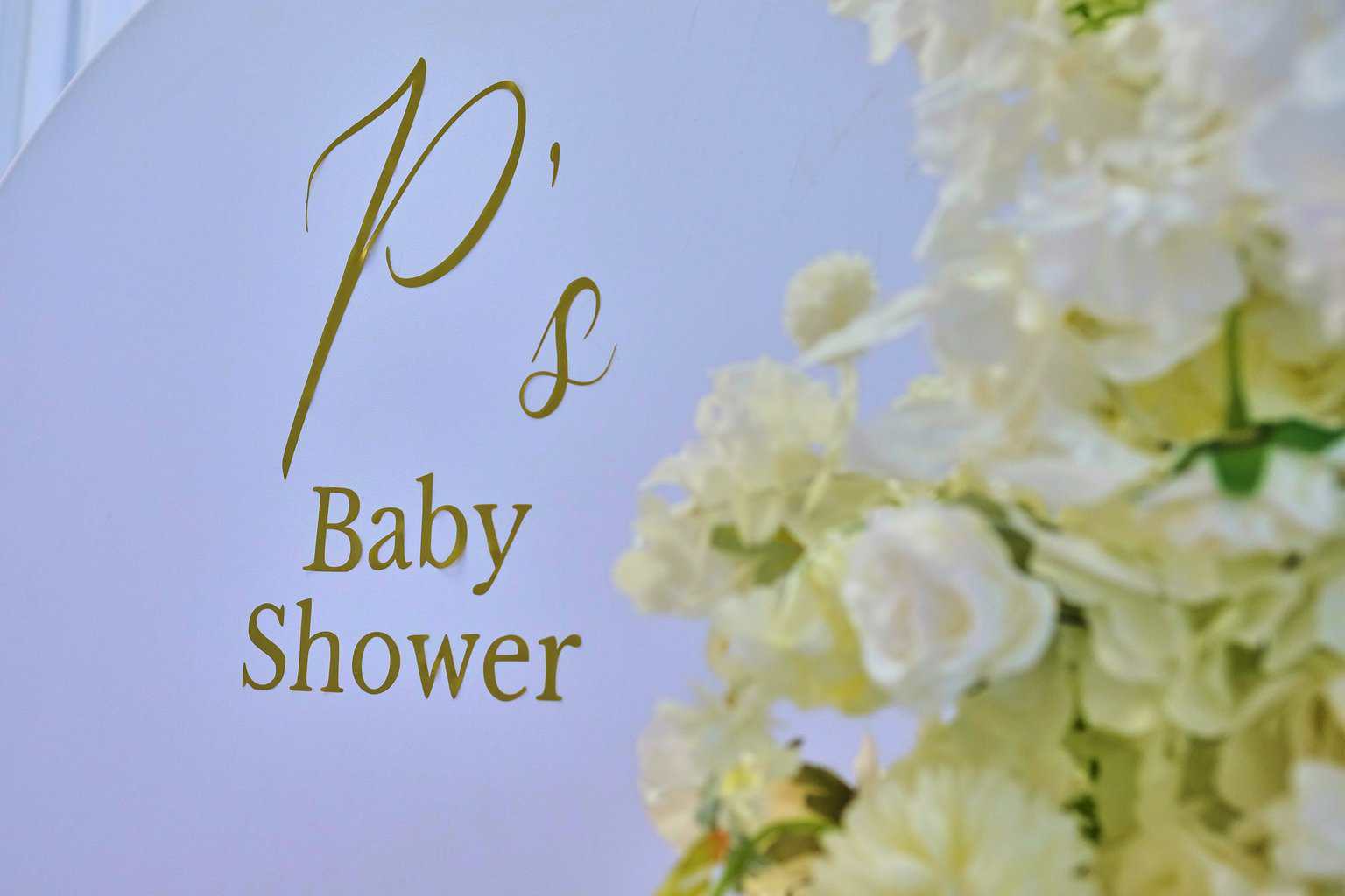 Romantic baby shower styling created by a full-service Halifax planner