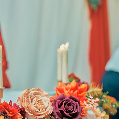 Upscale table setting with centerpiece Halifax