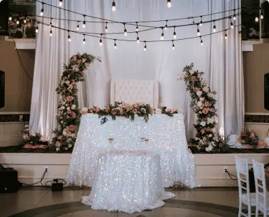 Enchanting Faux Floral Backdrop